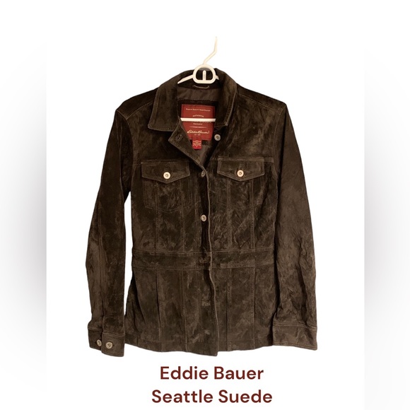 Eddie Bauer Jackets & Blazers - Seattle Suede Eddie Bauer women’s jacket brown small fall coat 🍁